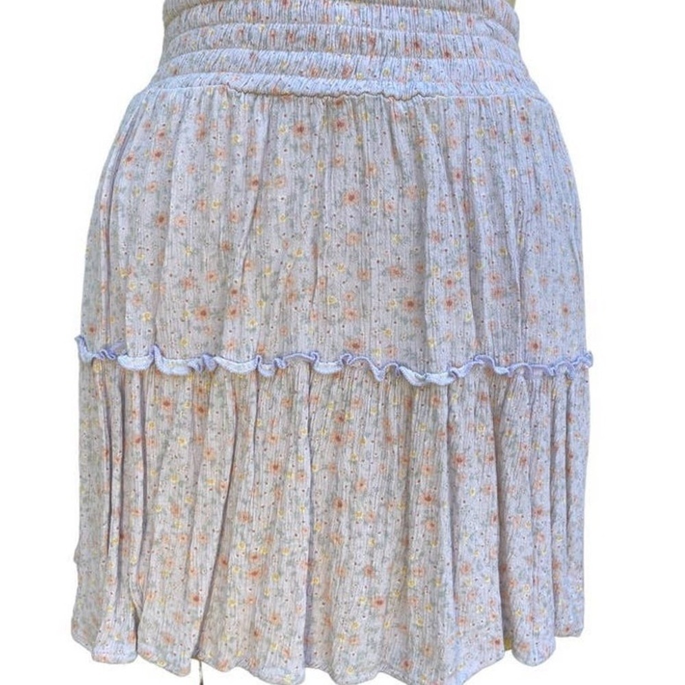 Hippie Rose Boho Lavender Skirt